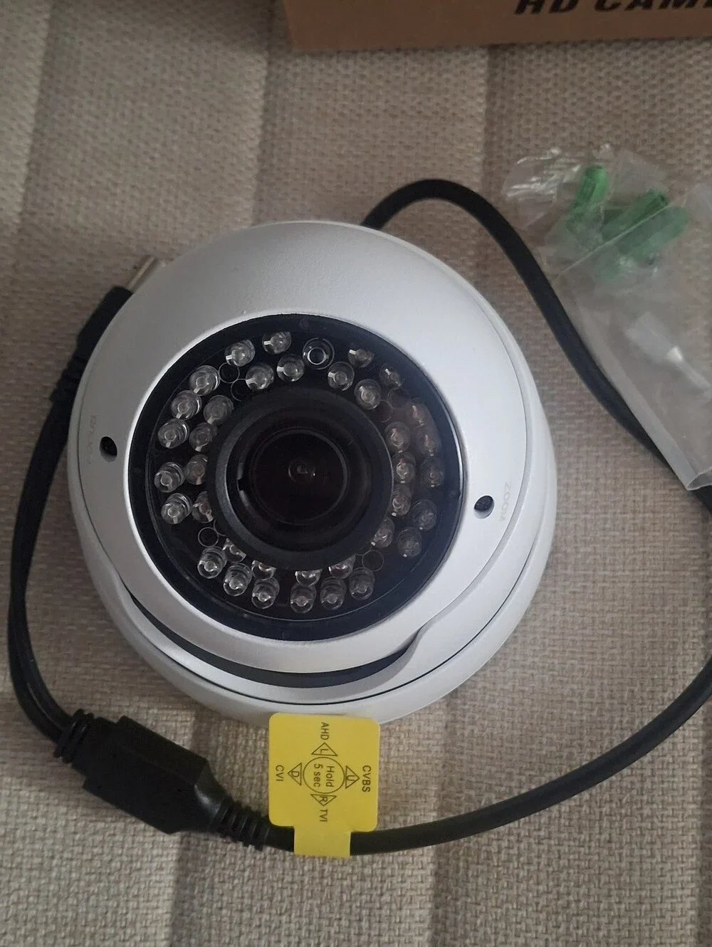 Dome Security Camera - White HD Surveillance Camera